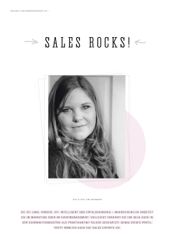 Sales rocks! - Sales|Ahead