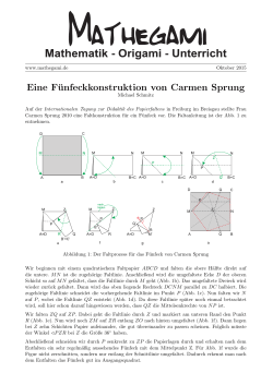 Eine Fünfeckkonstruktion von Carmen Sprung