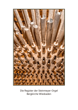 Registerbeschreibung - Evangelische Bergkirche Wiesbaden