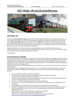 SEG Mallet 104 mit Druckluftbremse