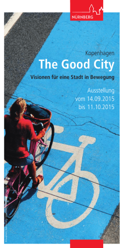 Flyer Ausstellung The Good City Internet