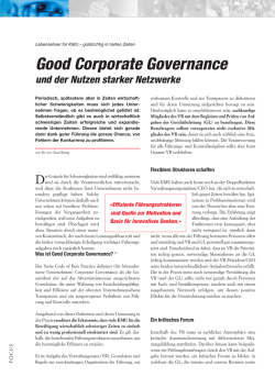 Good Corporate Governance