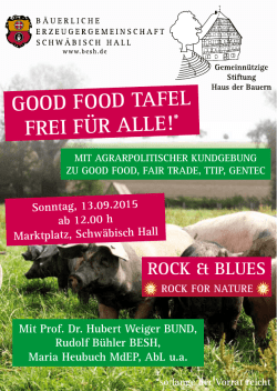 good food tafel frei f&uuml;r alle!
