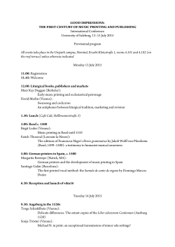 Good impressions provisional program