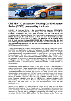 CREVENTIC präsentiert Touring Car Endurance Series (TCES