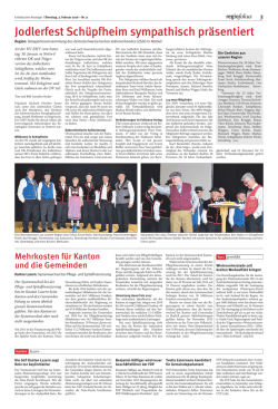 JodlerfestSch&uuml;pfheim sympathisch pr&auml;sentiert