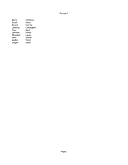 Gruppe 2 Page 1 Blum Christian Brunk Aaron Ensch Yvonne