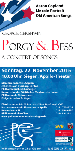 porgy & bess - philharmonischer-chor