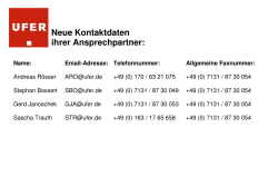 Ansprechpartner bei Chr. Ufer GmbHPDF, 26,09 kB