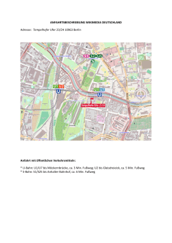 ANFAHRTSBESCHREIBUNG WIKIMEDIA