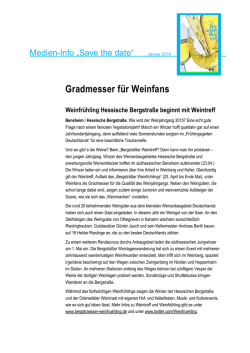 Gradmesser f&uuml;r Weinfans Weinfr&uuml;hling Hessische Bergstra&szlig;e