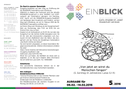 Einblick 16-05 - Herz Jesu Fechenheim