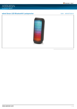 ednet Sonar LED Bluetooth® Lautsprecher