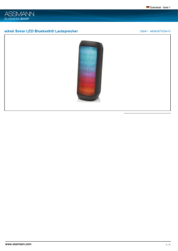 ednet Sonar LED Bluetooth&reg; Lautsprecher
