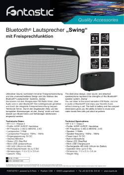 Bluetooth® Lautsprecher „Swing“