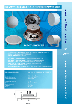 elapowerline 50 watt elalautsprecher 50-watt / 100