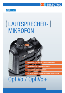 LAUTSPRECHER- MIKROFON OptiVo / OptiVo+