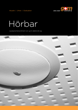 H&ouml;rbar - G+M Elektronik AG