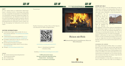 Heizen mit Holz - LUBW - Baden
