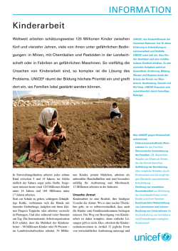 INFORMATION Kinderarbeit