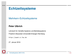 Echtzeitsysteme - Mehrkern