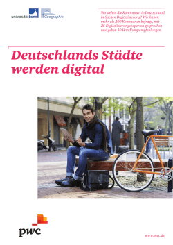 Deutschlands Städte werden digital