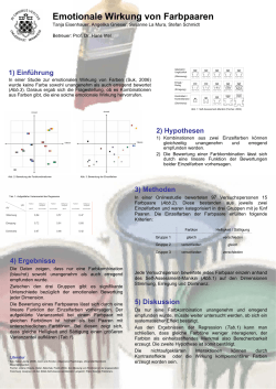 Emotionale Wirkung von Farbpaaren - Hans Irtel