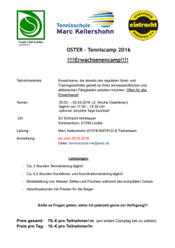 Ostercamp 2016 Erwachsene