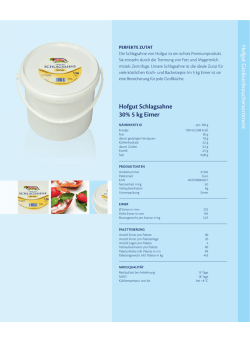 Hofgut Schlagsahne 30% 5 kg Eimer