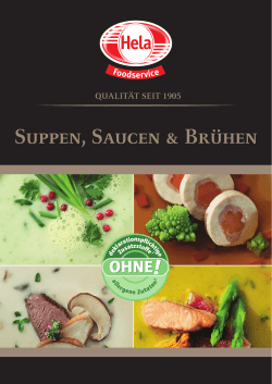 Suppen, Saucen & Brühen