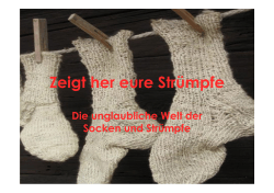 Projekt Modevortrag MN07 Socken/Strümpfe