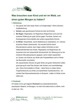 Infobrosch&uuml;re - Waldspielgruppe Glitzertau