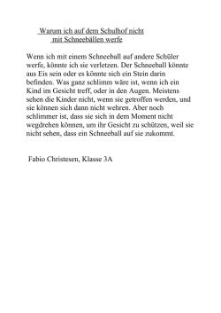 Warum ich auf dem Schulhof nicht