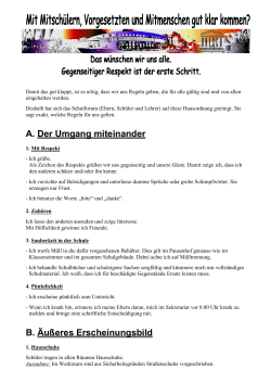 Hausordnung 2013