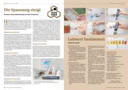 Die Spannung steigt Leitwert bestimmen