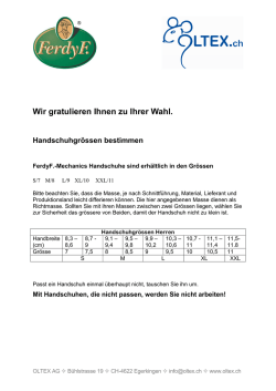Handschuhgr&ouml;ssen bestimmen
