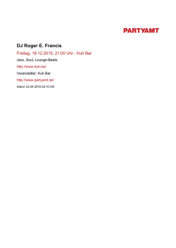 DJ Roger E. Francis