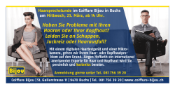 Haben Sie Probleme mit Ihren Haaren oder Ihrer Kopfhaut? Leiden