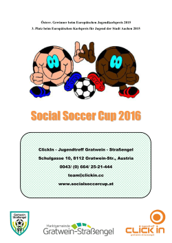 Konzept - Social Soccer Cup 2016