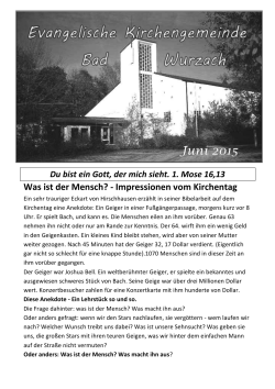 Juni 2015 - Evangelische Kirchengemeinde Bad Wurzach