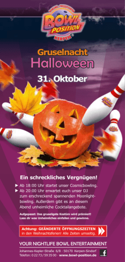 Halloween - Bowl Position