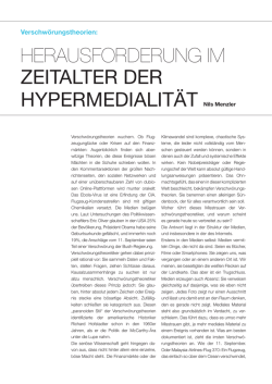 Herausforderung im Zeitalter der Hypermedialit&auml;t - Grimme