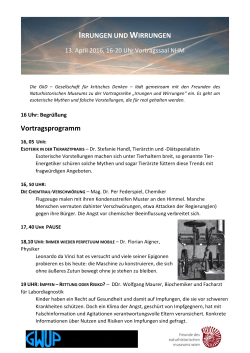 Irrungen und Wirrungen