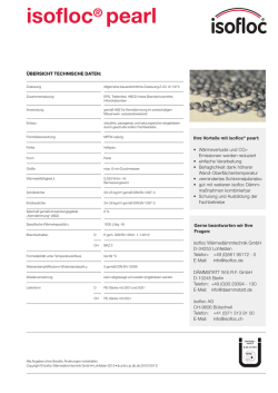 Datenblatt isofloc pearl
