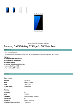 Samsung G935F Galaxy S7 Edge 32GB White Pearl
