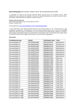 der Samsung Electronics GmbH Produktbezeichnung
