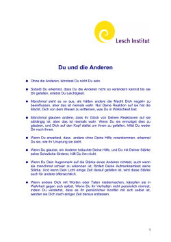 Du und die Anderen - Lesch
