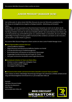 junior produkt manager (m/w)