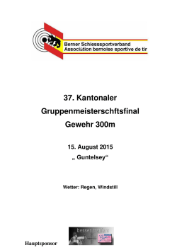 Kantonaler Gruppenmeisterschaftsfinal in Thun