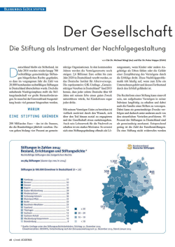 Die Stiftung als Instrument der Nachfolgegestaltung